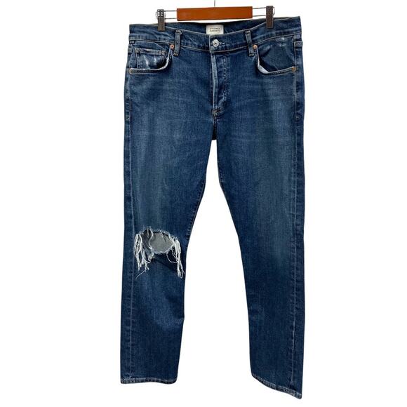 Citizens of Humanity Emerson Boyfriend Distressed Jeans Womens 28 Button Fly - Picture 1 of 16